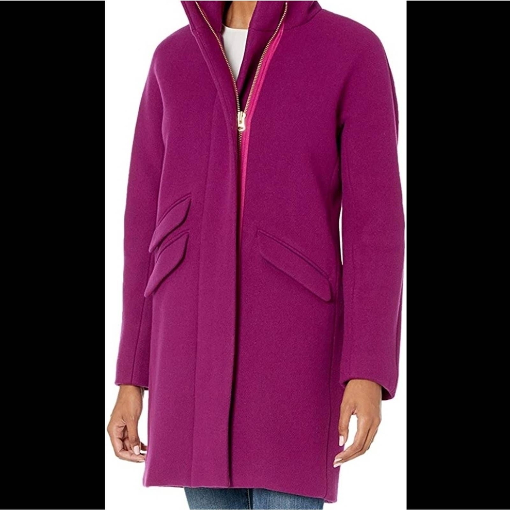 J.Crew Mercantile‎ Women's Cocoon Coat in Italian Stadium-Cloth Wool - Picture 1 of 9